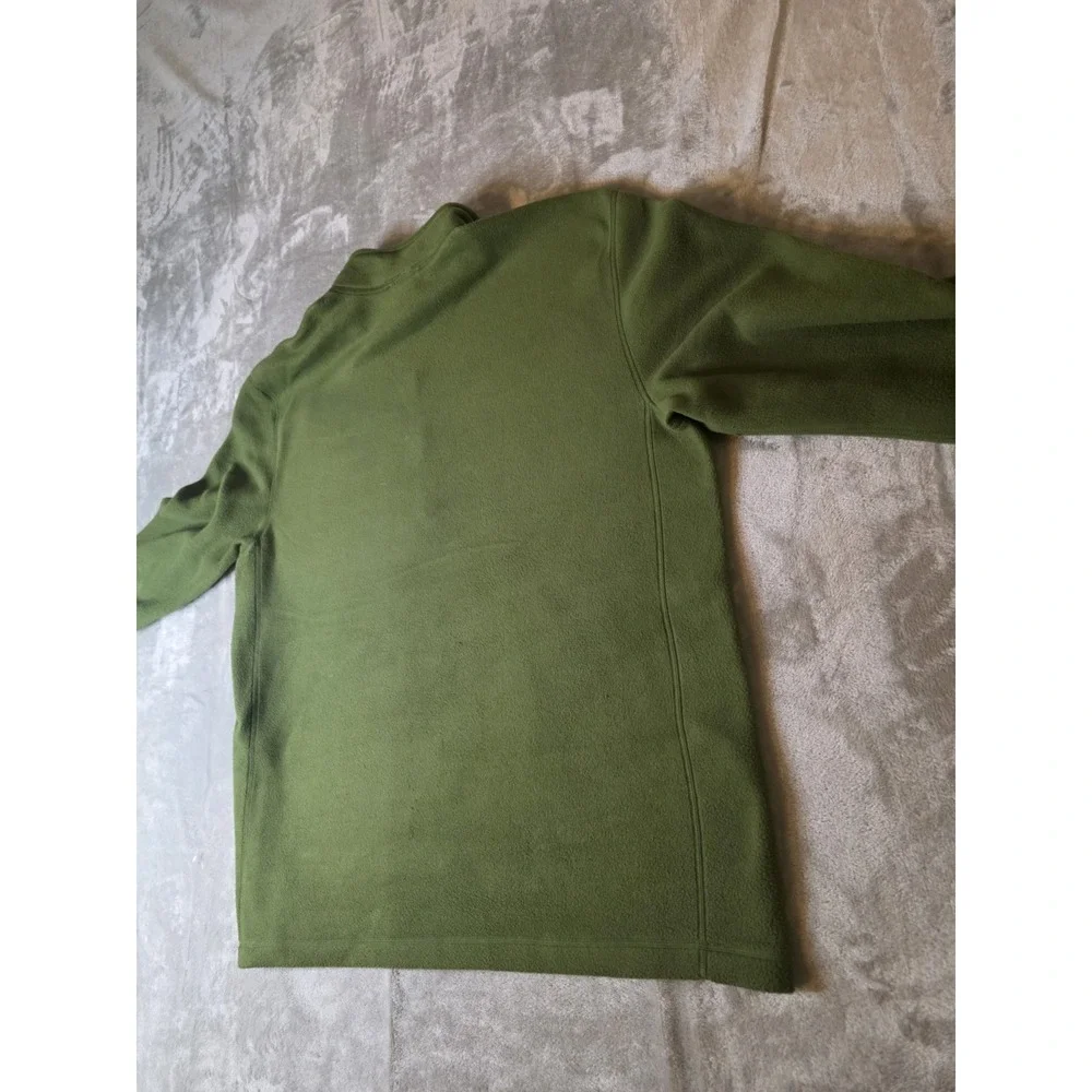 The North Face Men's XL/TG Green Quarter Zip Fleece Pullover Jacket Outdoor